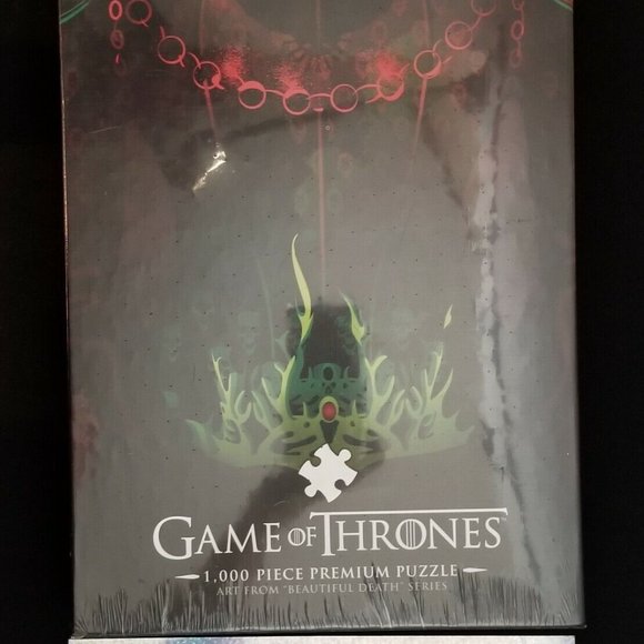 New Sealed Game of Thrones 1,000 Piece Puzzle 19" x 27" Long May She Reign - Picture 1 of 4